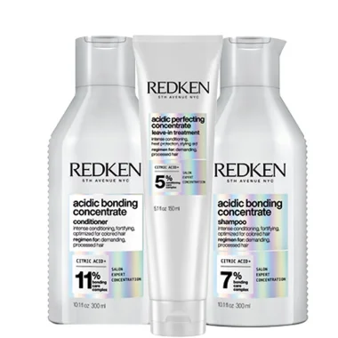 Redken Acidic Bonding Concentrate – komplet hrplejeserie til skadet og farvet hr