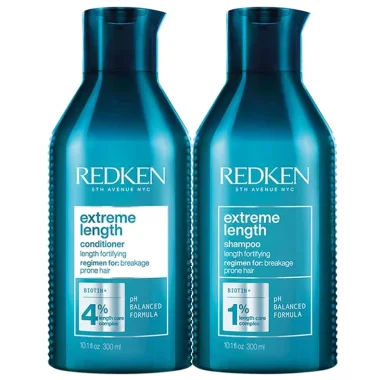 Redken Extreme Length produkter – shampoo, conditioner, treatment og leave-in