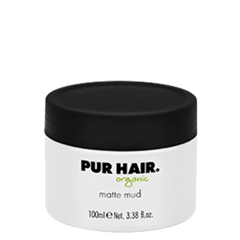 Pur Hair kologisk Matte Mud – stylingmud med mat finish og naturligt hold