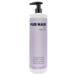 Pur Hair kologisk No Yellow Shampoo – Silver shampoo mod gule toner i 1000 ml