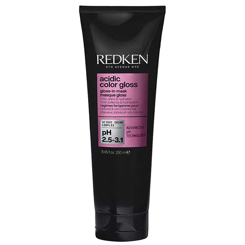 Redken Acidic Color Gloss Mask – glansgivende 1-minuts hrmaske med eddike og glycerin
