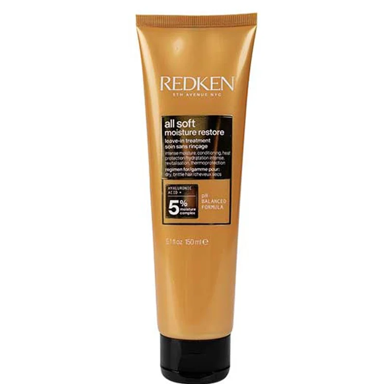 Redken All Soft Moisture Restore Leave-In Treatment – fugtgivende leave-in med hyaluronsyre og arganolie