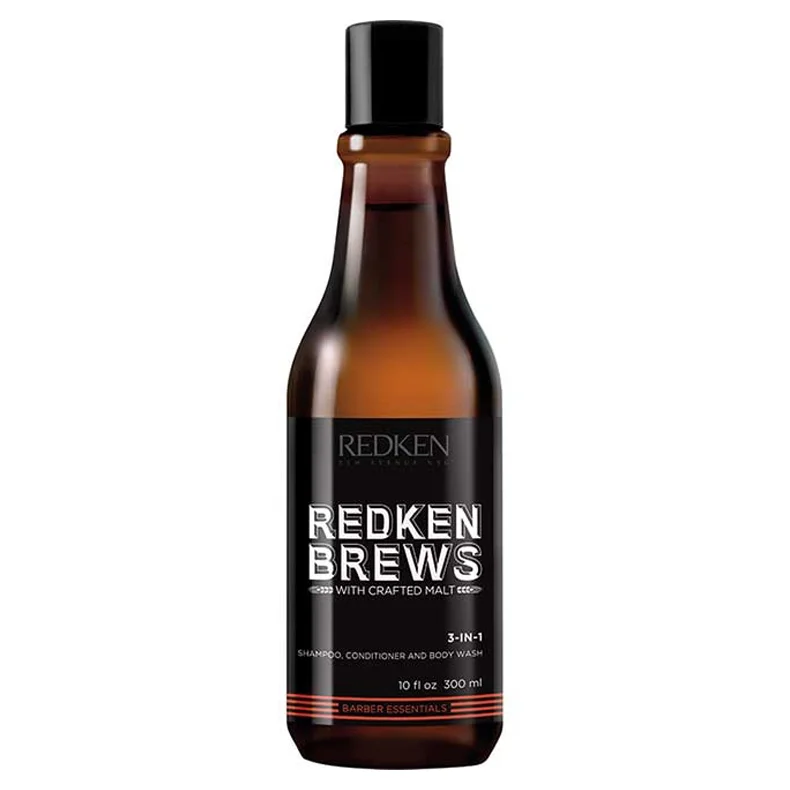 Redken Brews 3-in-1 – shampoo, balsam og bodywash til mnd