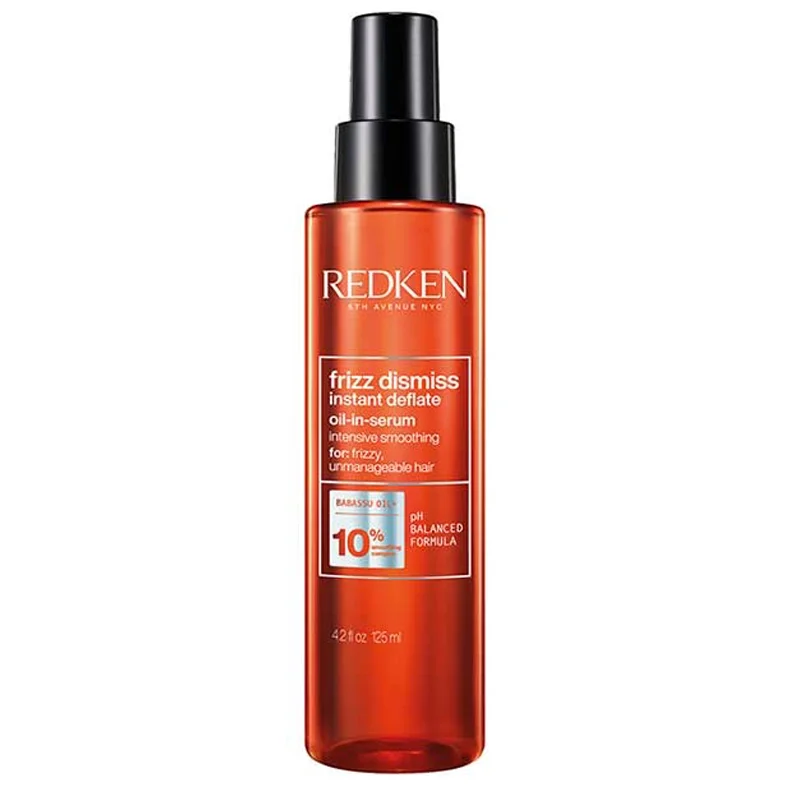 Redken Frizz Dismiss Instant Deflate Treatment – olieserum mod krus med babassu-olie