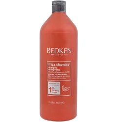 Redken Frizz Dismiss Shampoo – udglattende shampoo mod krus med babassu-olie i 1000 ml